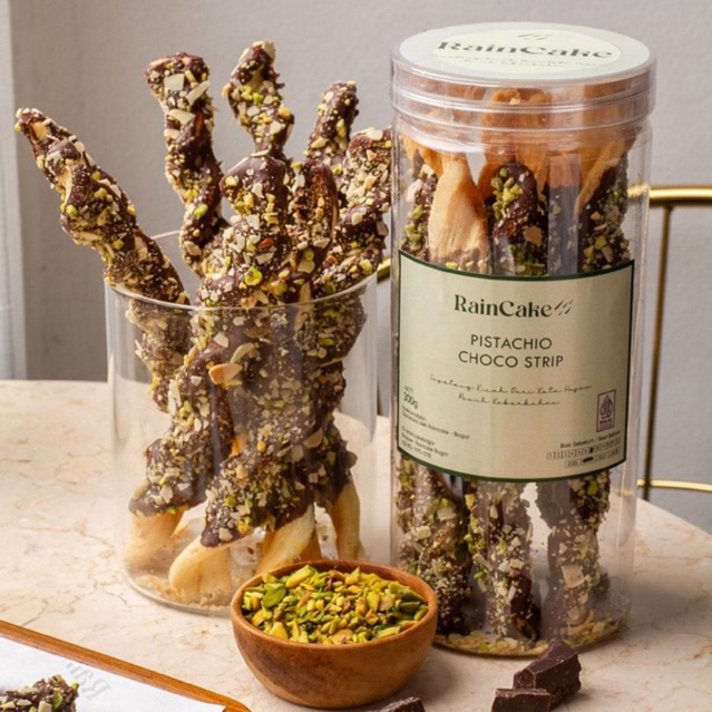 Bogor Raincake - Pistachio Choco Strip