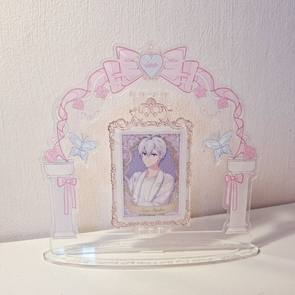 Acrylic Stand Photocard Case Pink Ribbon
