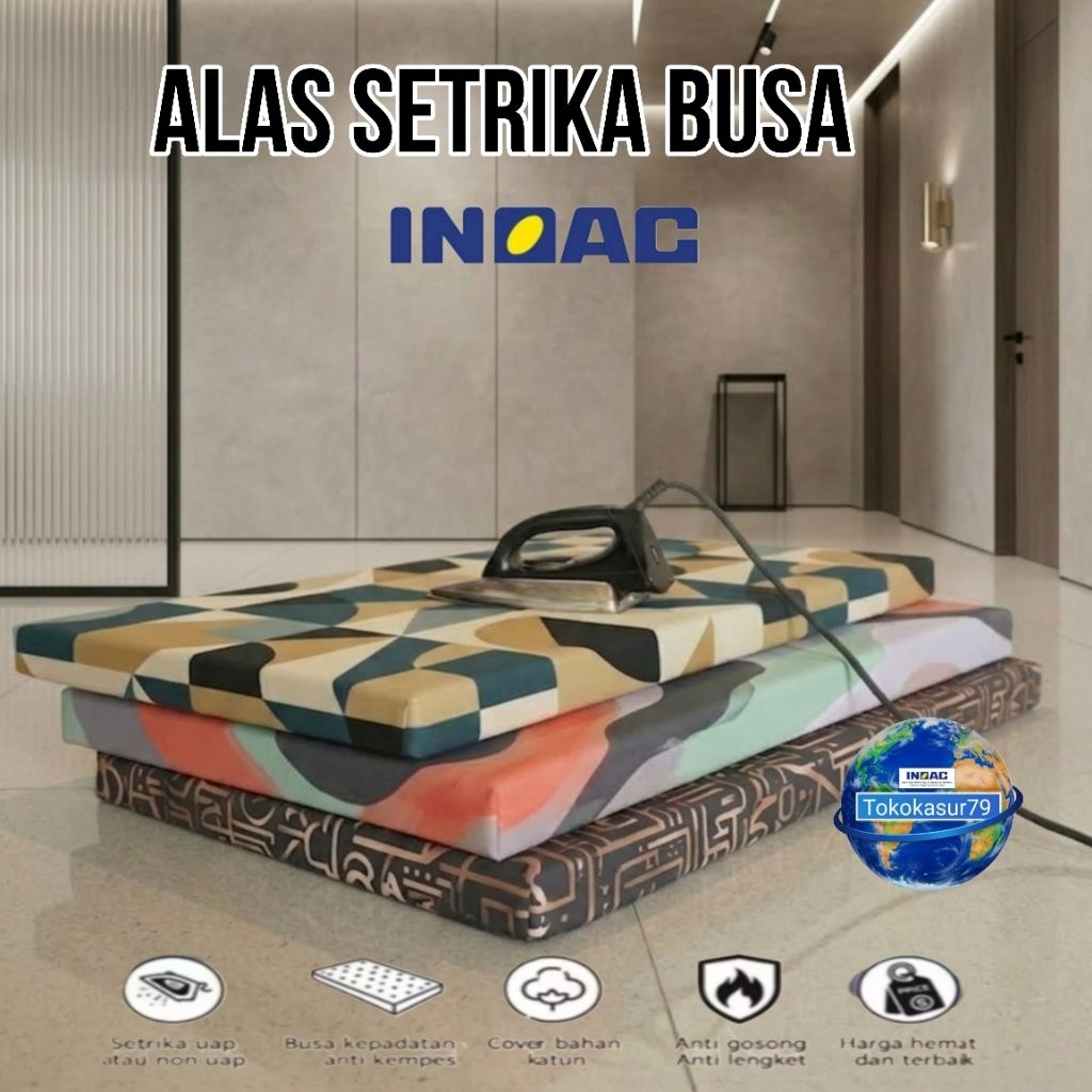 Alas setrika busa inoac 100x50x5cm Alas setrika busa alas setrikaan busa inoac matras