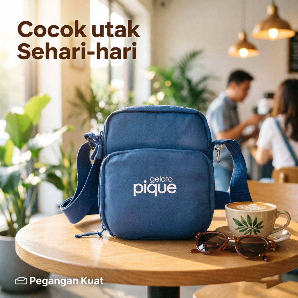 Gelato Pique Official Store/Sling Bag City Travel Gelato Pique: Gaya Urban, Keamanan Handal Tanpa Ko