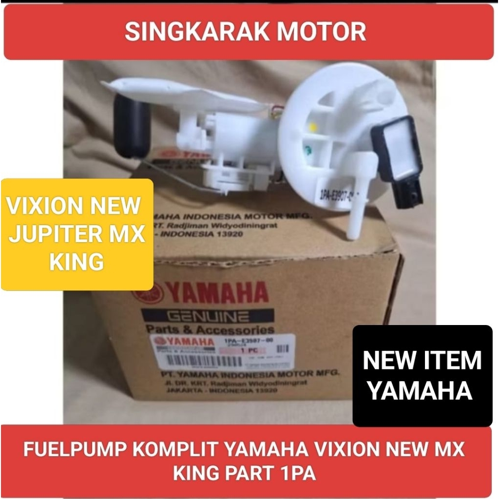 FUELPUMP FUEL PUMP KOMPLIT YAMAHA VIXION NEW JUPITER MX KING PART 1PA YAMAHA
