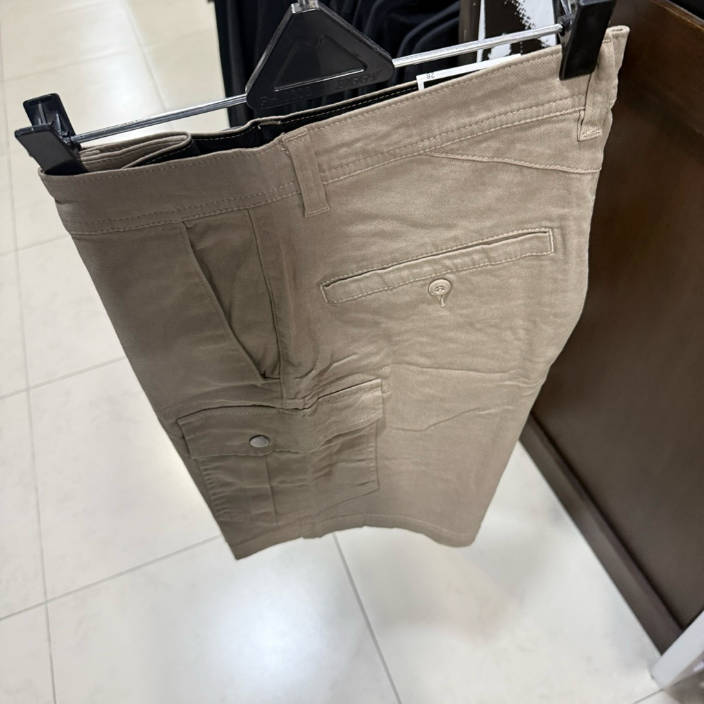 celana pendek pria volcom original revel cargo 20 stretch shorts khaki