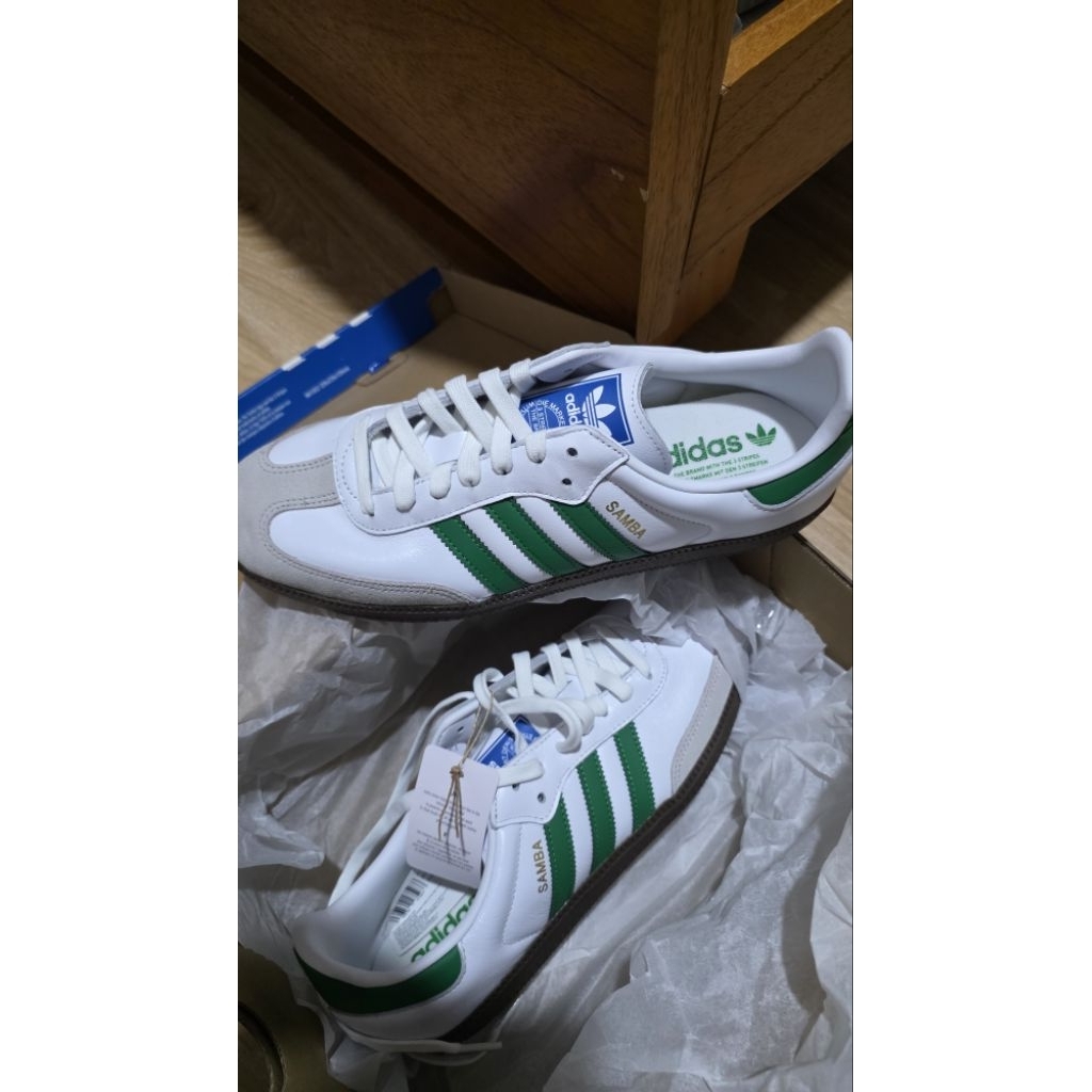 Adidas Samba Original White-Green