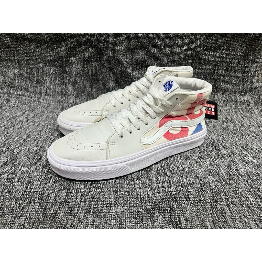sepatu sneakers sk8 high putih size 43