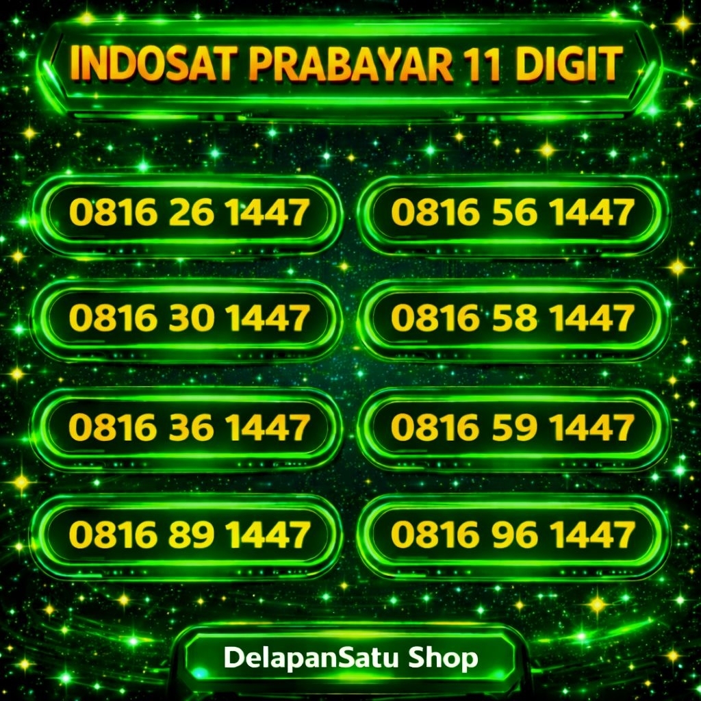 NOMOR CANTIK INDOSAT PRABAYAR SPESIAL 10 DIGIT