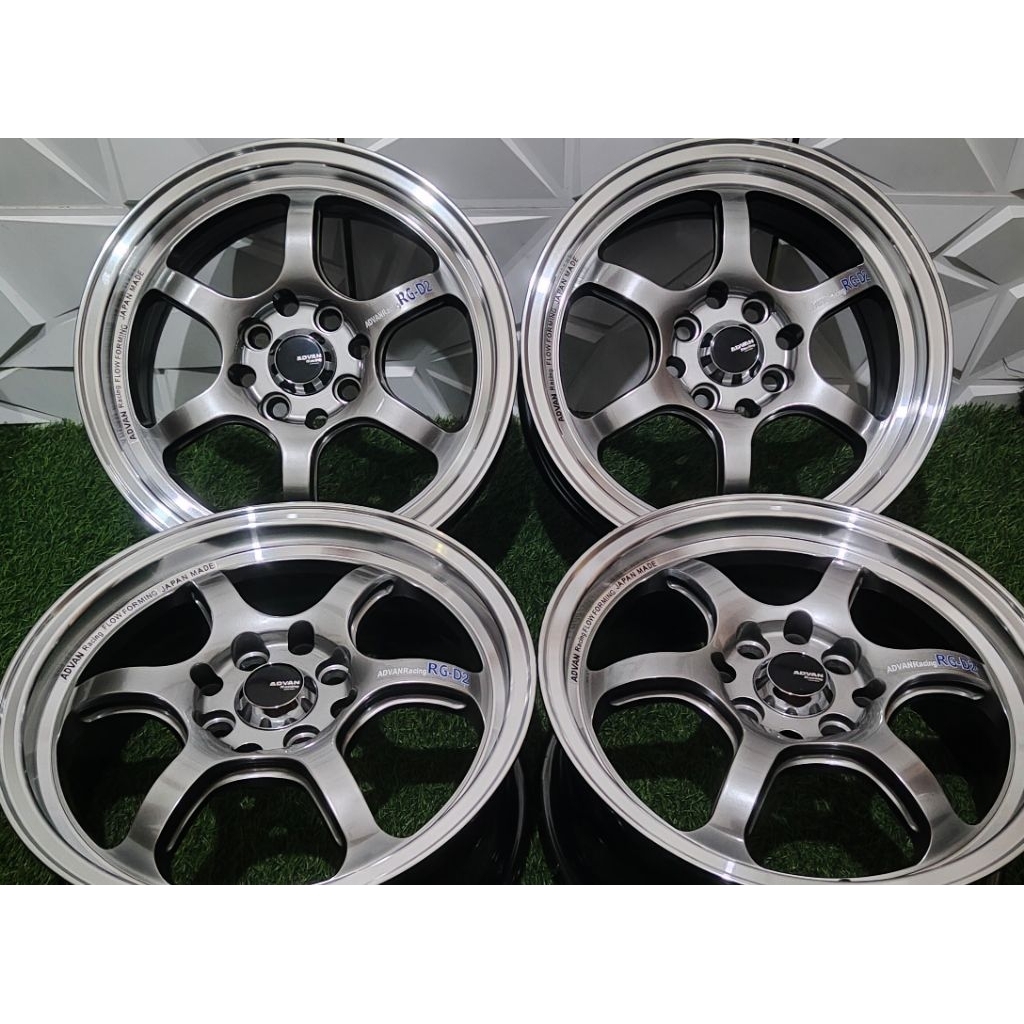 Velg Mobil Advan Rgd2 R15 ( baru ) hyper black polish