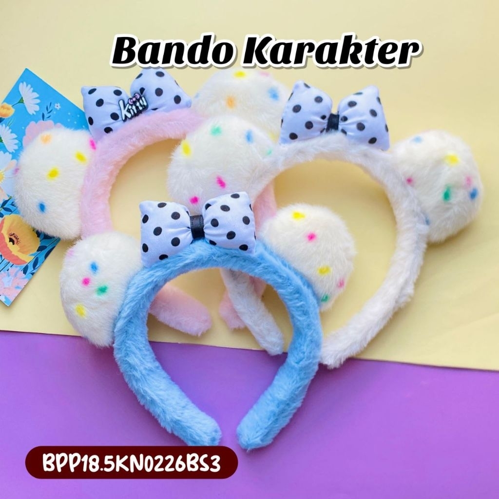 BANDO KARAKTER LUCU BANDO BONEKA BANDO PITA