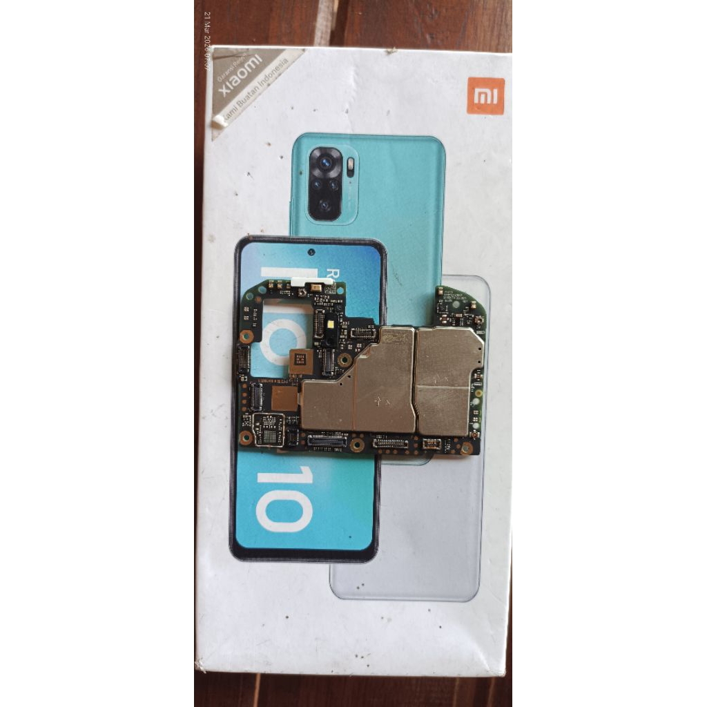 Mesin redmi note 10 4G 4/64 normal original copotan
