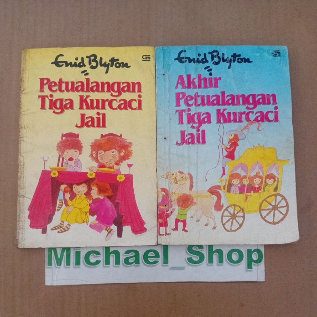 SET LENGKAP LANGKA Buku Novel Enid Blyton Petualangan tiga kurcaci jail & AKHIR