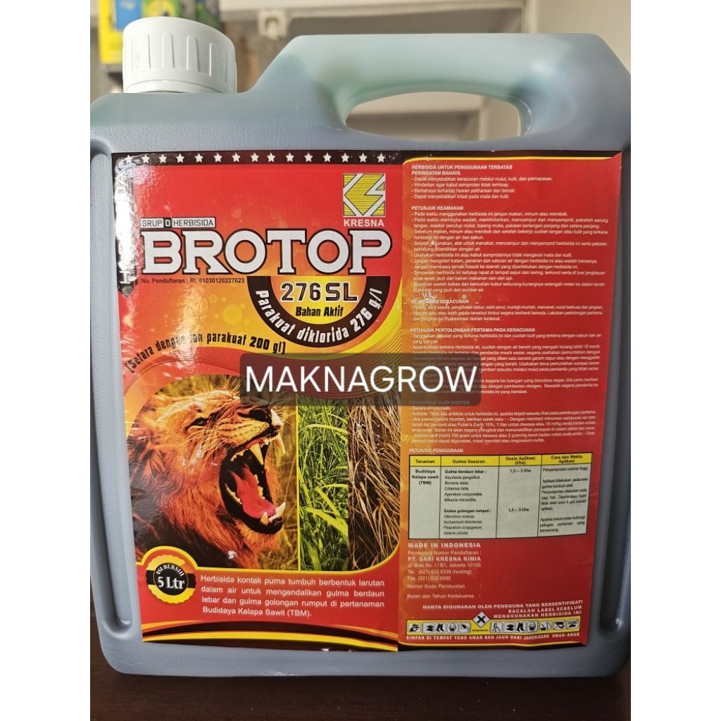 Herbisida Kresna BROTOP 276 SL Racun rumput 5 liter