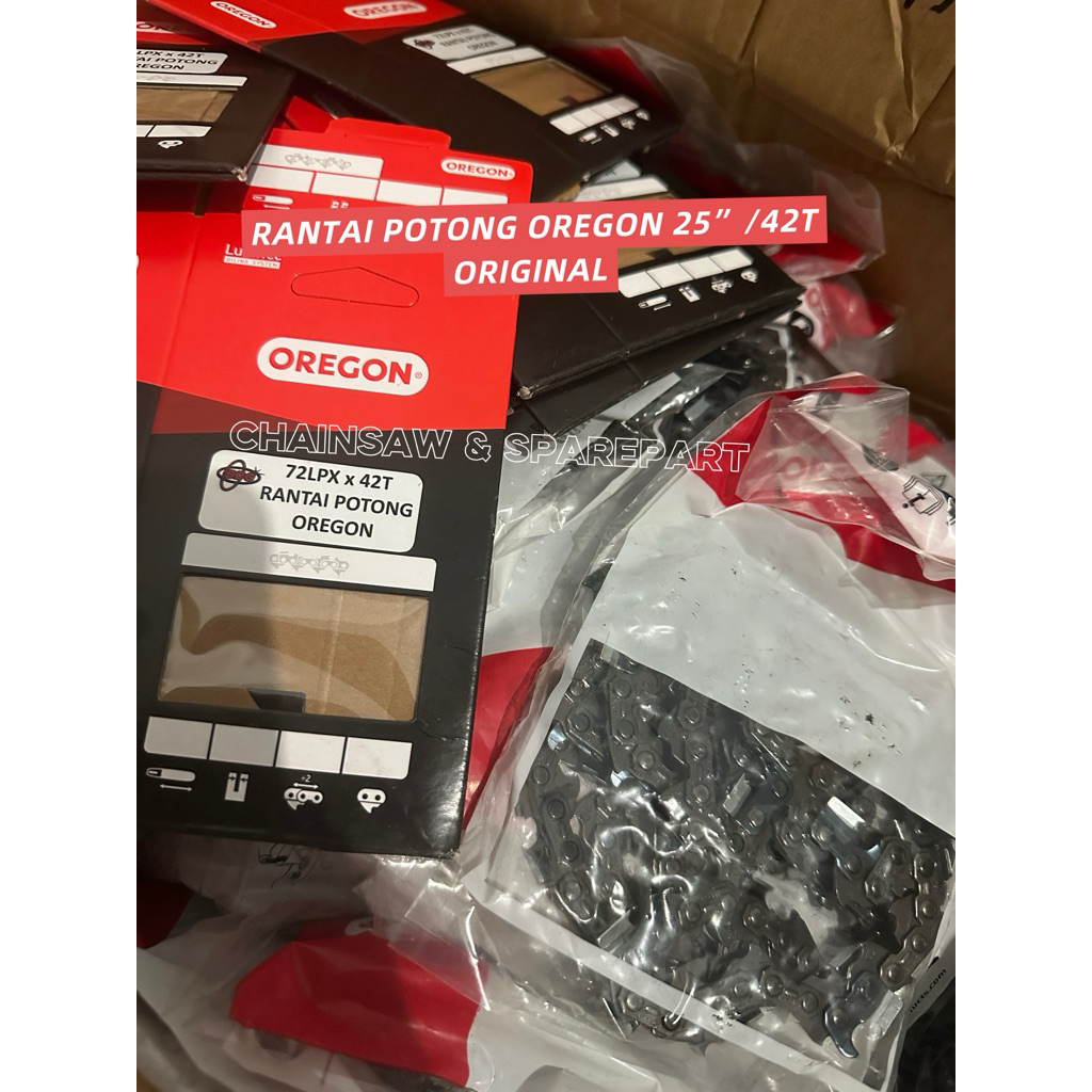 Rantai Potong 25" Oregon 72LPX-42T Original.Rantai Potong Oregon 25 Inch 42 Mata 72LPX-42T ORIGINAL