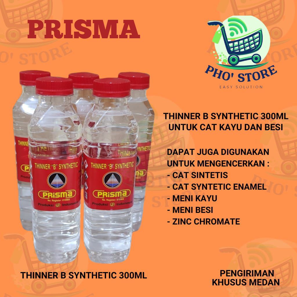 THINNER SYNTHETIC 300ML / THINNER PRISMA B / THINNER SYNTHETIC