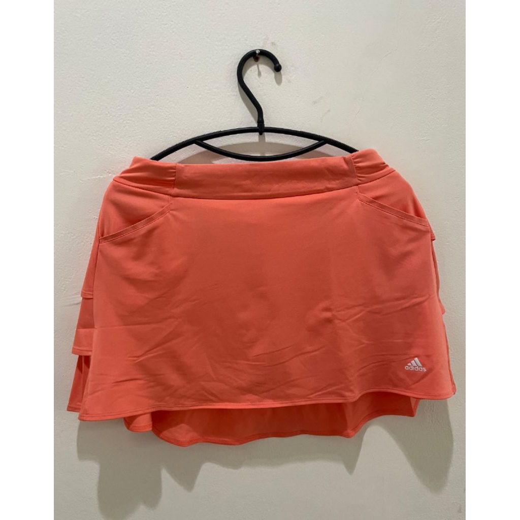 Rok Sport Wanita Adidas Original Skort Golf Dry Fit Orange