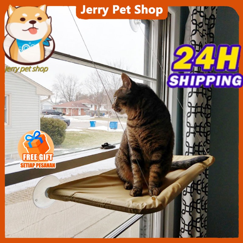 Kursi Hammock Jendela Kucing - Tempat Tidur Hammock Kucing Besar untuk Keselamatan Kursi Istirahat K