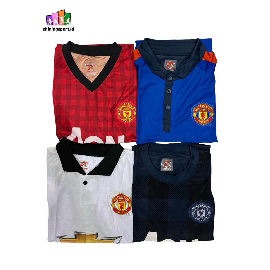 Jersey Bola Anak Hingga Remaja Retro Vintage Manchester United Home Away 2012-2015 All Size Fit To X