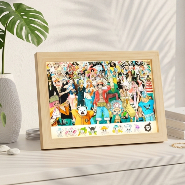 [BISA CUSTOM] Light Painting Desain Anime Kpop Foto Selfie Cocok Untuk Kado Ulang Tahun Kado Pernika