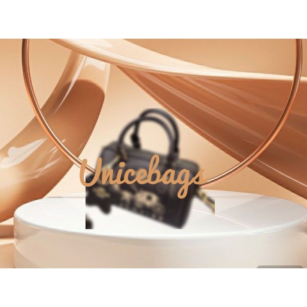 KD20213266 Unicebags- Sinta bag Mini - Tas Speedy dapat Gantungan Include box Berkualitas Premium Qu