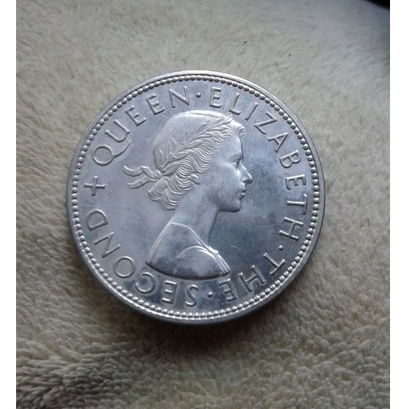 Koin Kuno Inggris Half Crown 1965 Proof Issue Ratu Elizabeth II