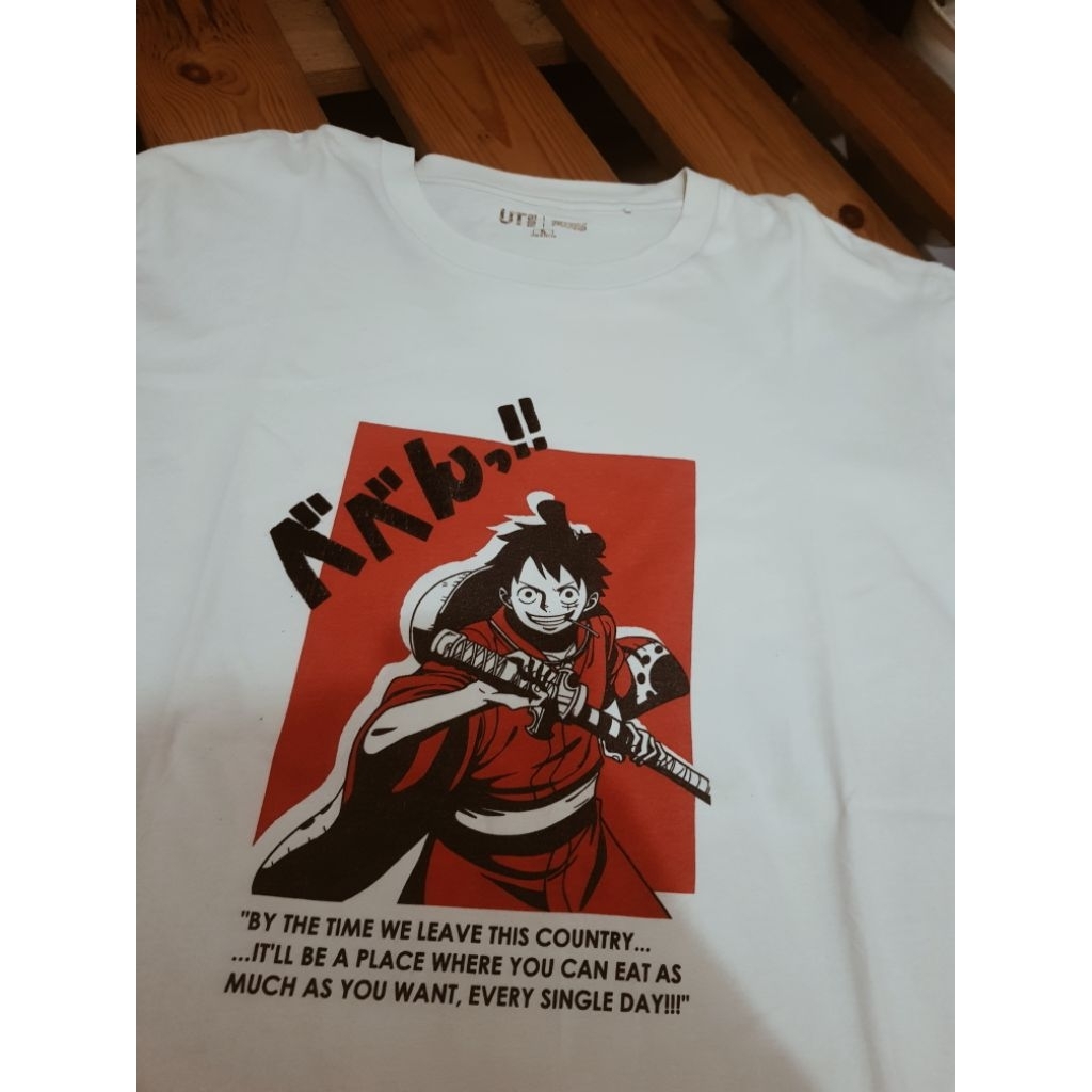 T-shirt Kaos Uniqlo x One Piece Wanokuni Edition Original 100%