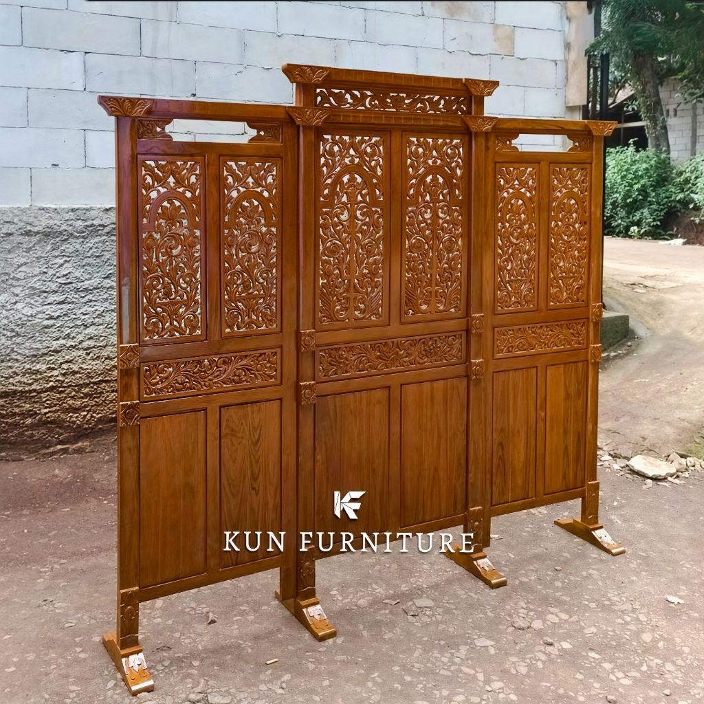 sketsel ukir Jepara sketsel ukir gebyok kayu jati penyekat ruangan ukiran