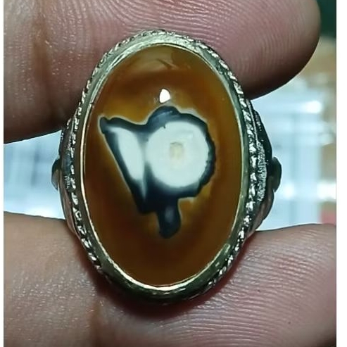 Batu akik Sulaiman motif keris