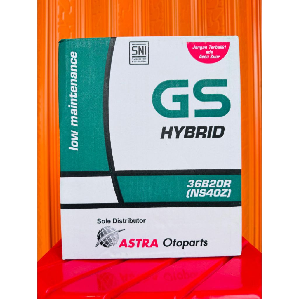 AKI MOBIL TERIOS, RUSH (NS40Z GS HYBRID) 35AH - 12VOLT