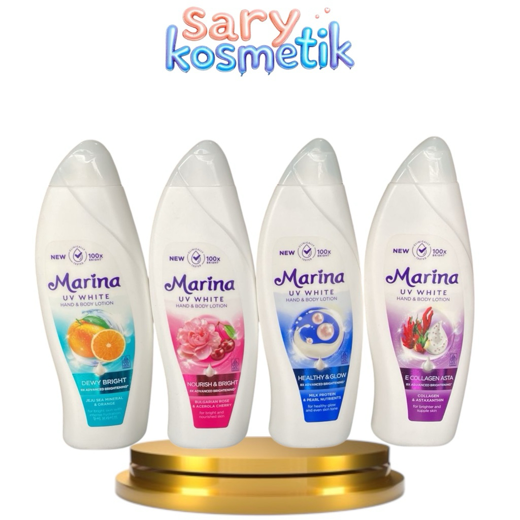ck_ MARINA uv white hand & body lotion 460 ml - 8x advanced brightening