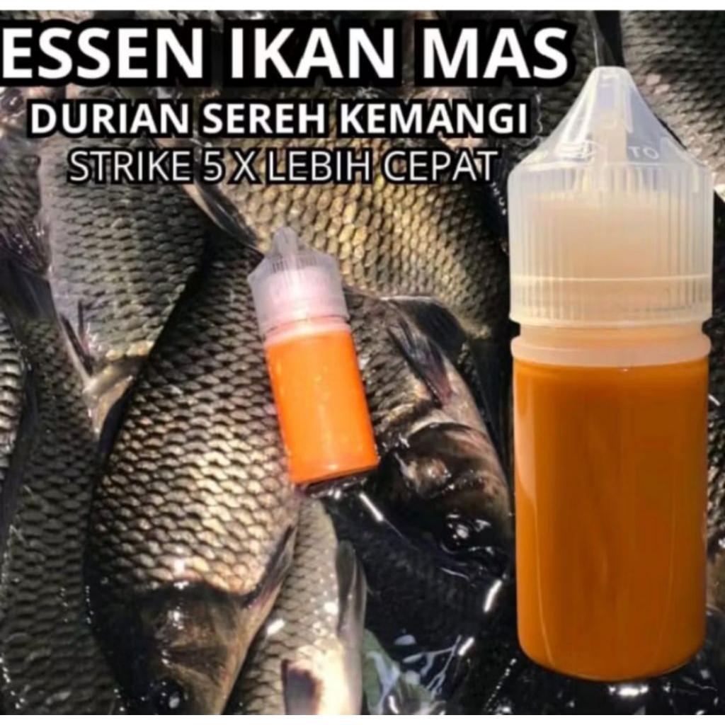 Essen aroma Durian sereh kemangi Target ikan indukan ikan rame esen galatama/galapung cocok untuk me