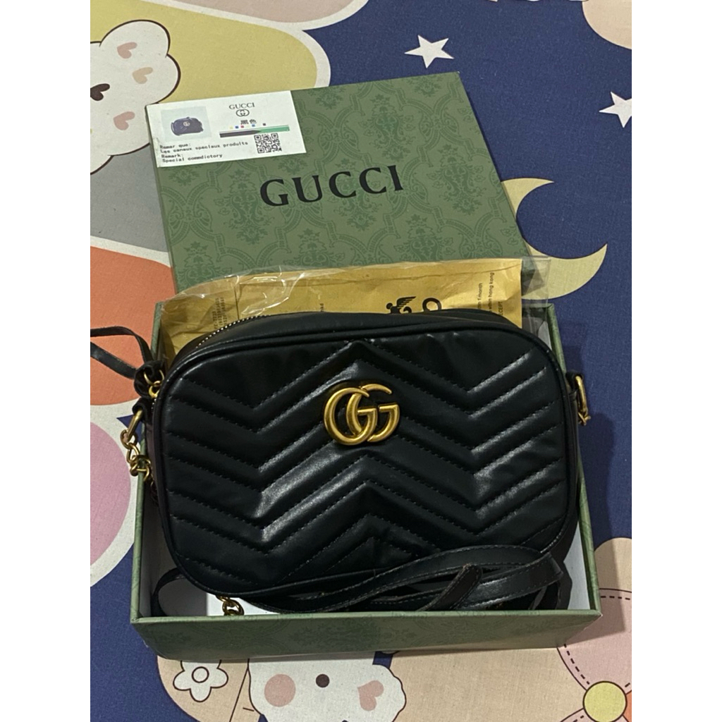 TAS GUCCI HITAM PRELOVED