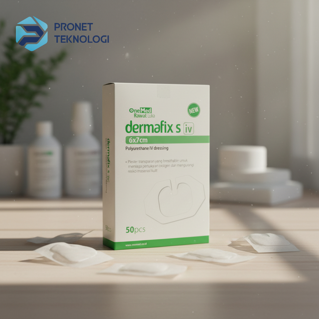 Dermafix IV Onemed 6x7 1 Box – Plester Infus Medis Steril Daya Rekat Kuat