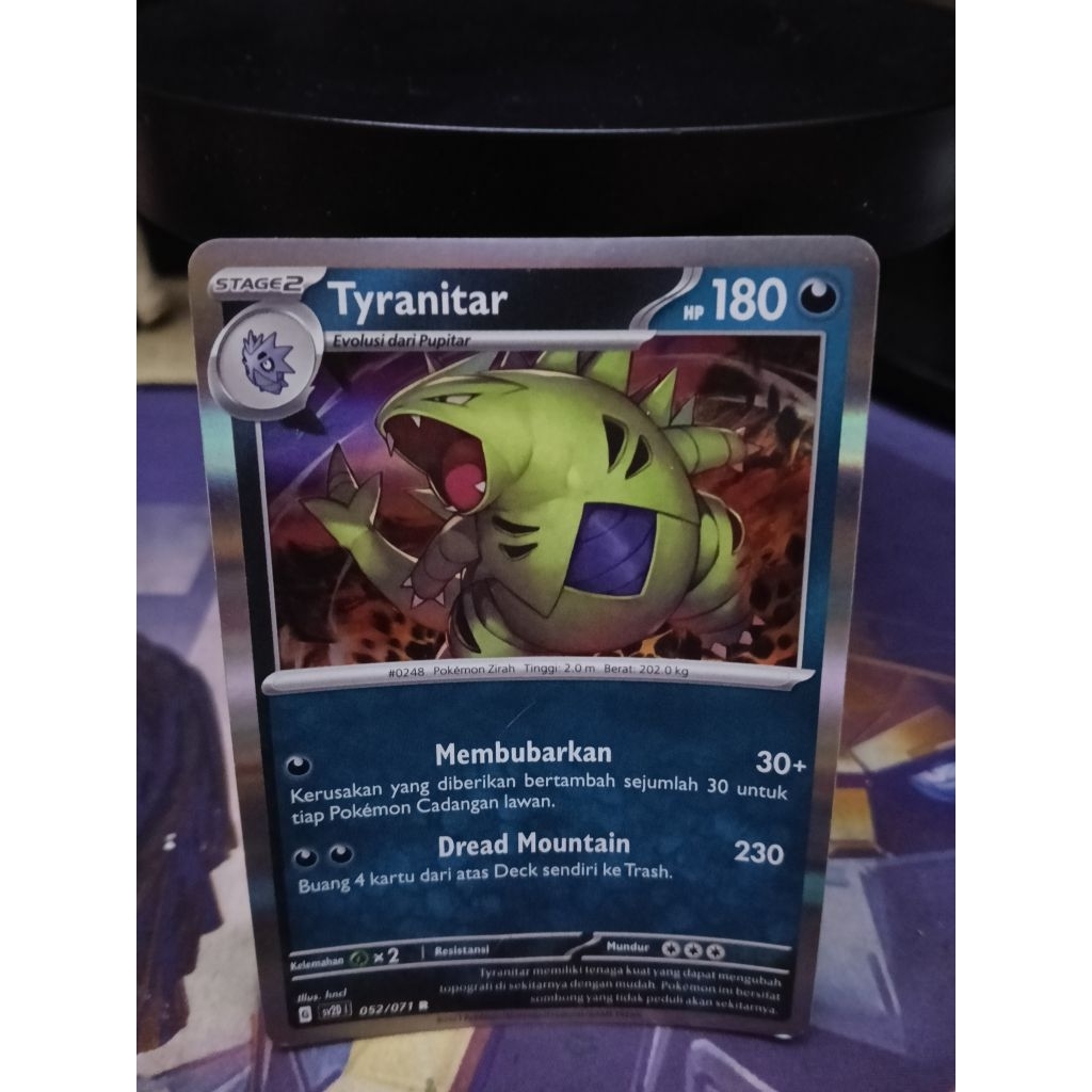 Pokemon TCG Indonesia Tyranitar Foil