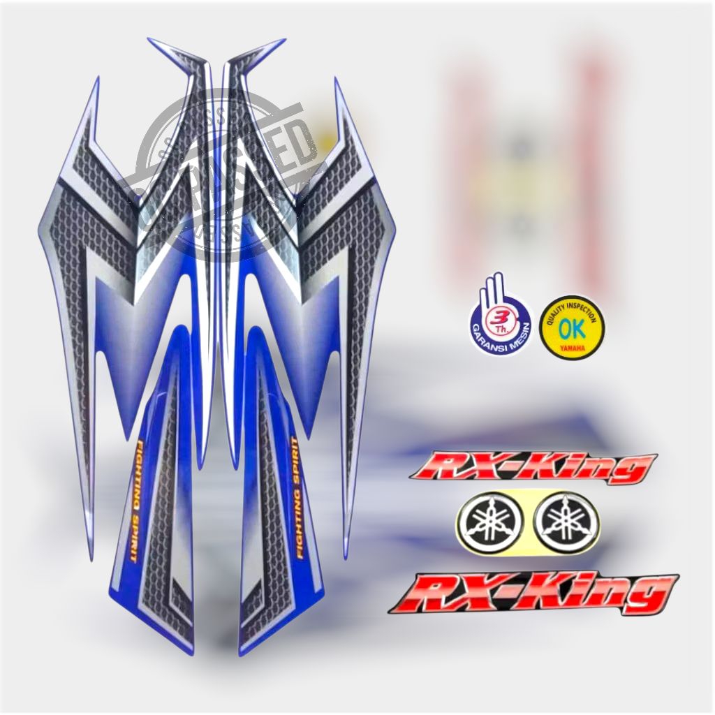 Striping RX King 2004 Full Set Emblem Berkualitas | Stiker Body RX King 2004 Lengkap Presisi Tebal A