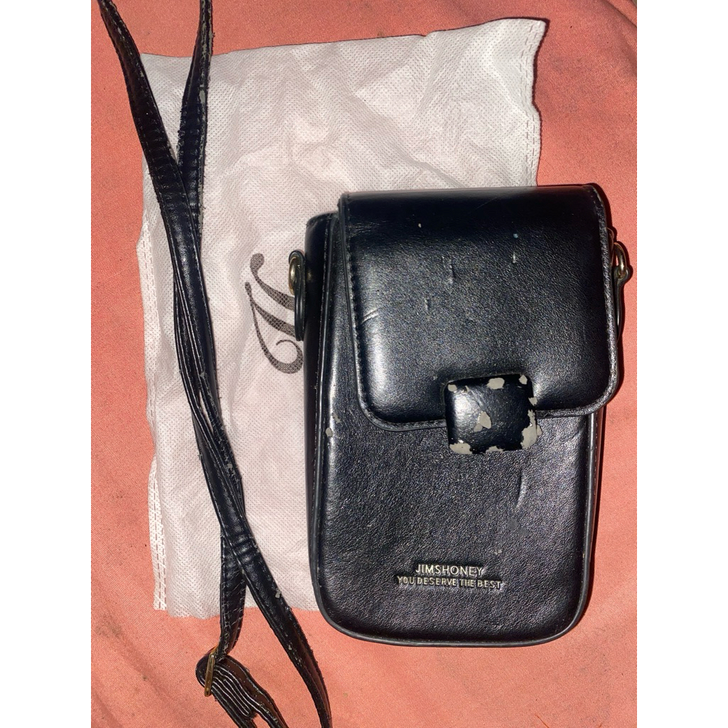 (PRELOVED) Tas Selempang Wanita Eleanor Mini - Kulit Sintetis, Tali Disesuaikan, 8 Slot Kartu