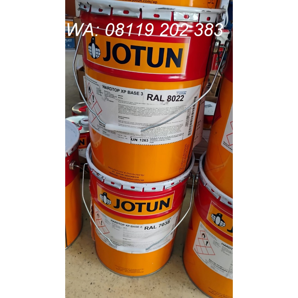 Jotun Hardtop XP black brown RAL8022 gloss, cat PU cokelat Jotun 5L set, black brown RAL 8022 Jotun 