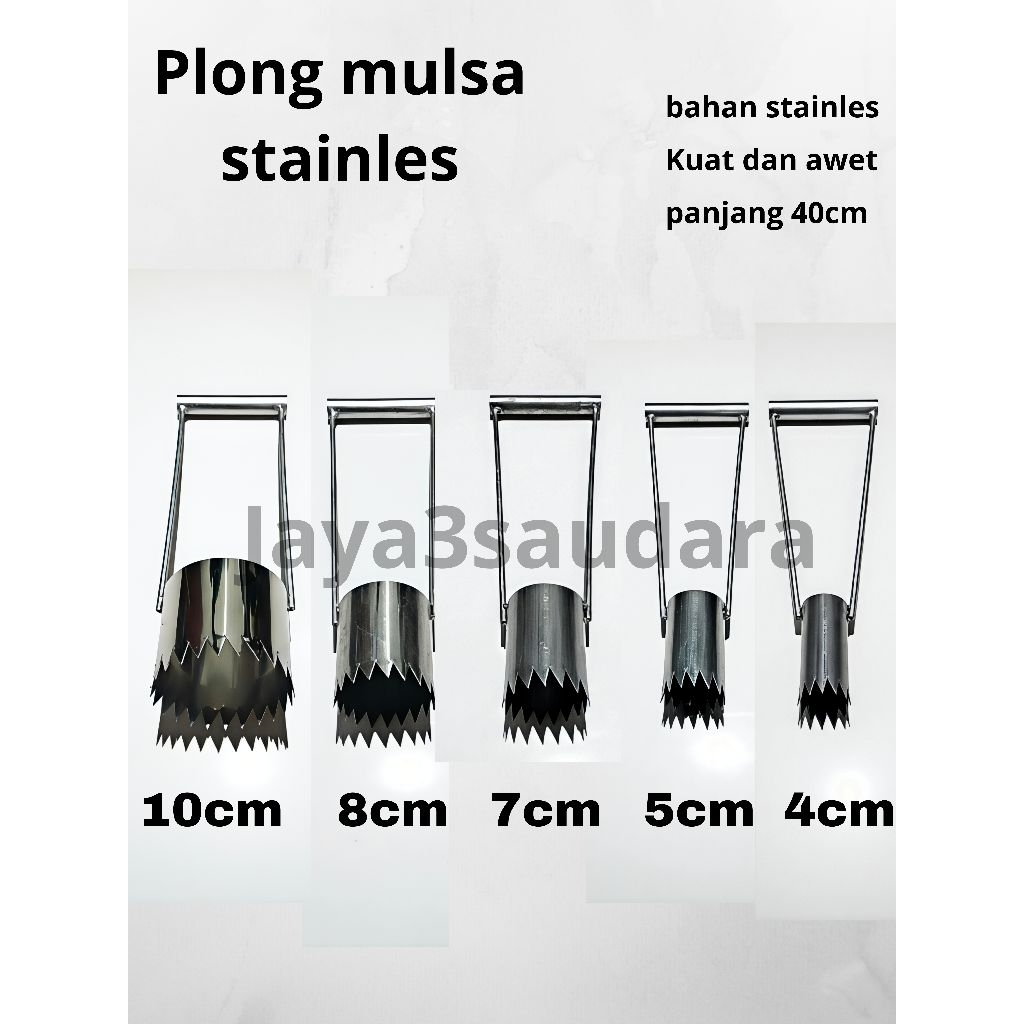 Plong mulsa alat pelobang mulsa bahan Stenless all ukuran