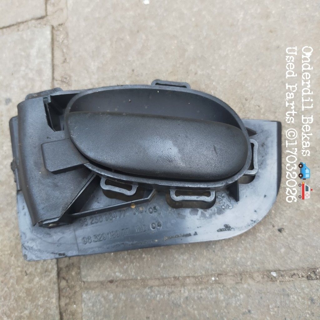 Interior door handle, front and rear, left side, for Peugeot 206