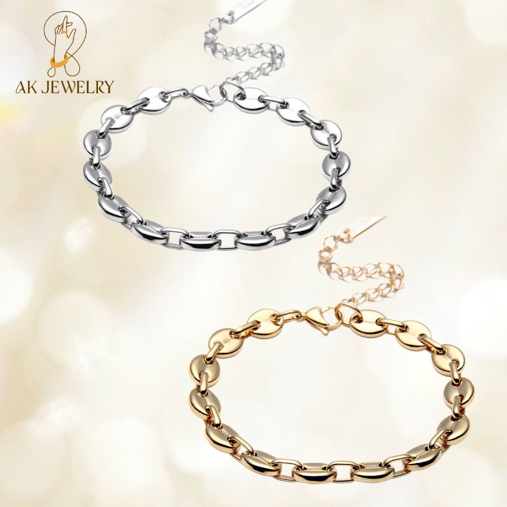 BR20 / Gelang Rantai Fashion / Gelang Titanium Rantai / Gelang Viral Fashion