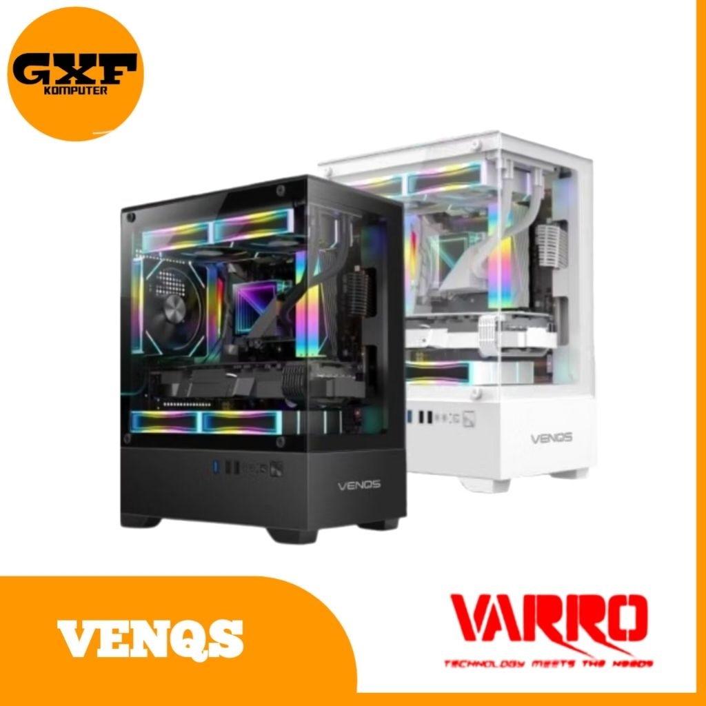 CASING VARRO VENQS M-ATX INCLUDE 3 FAN RGB