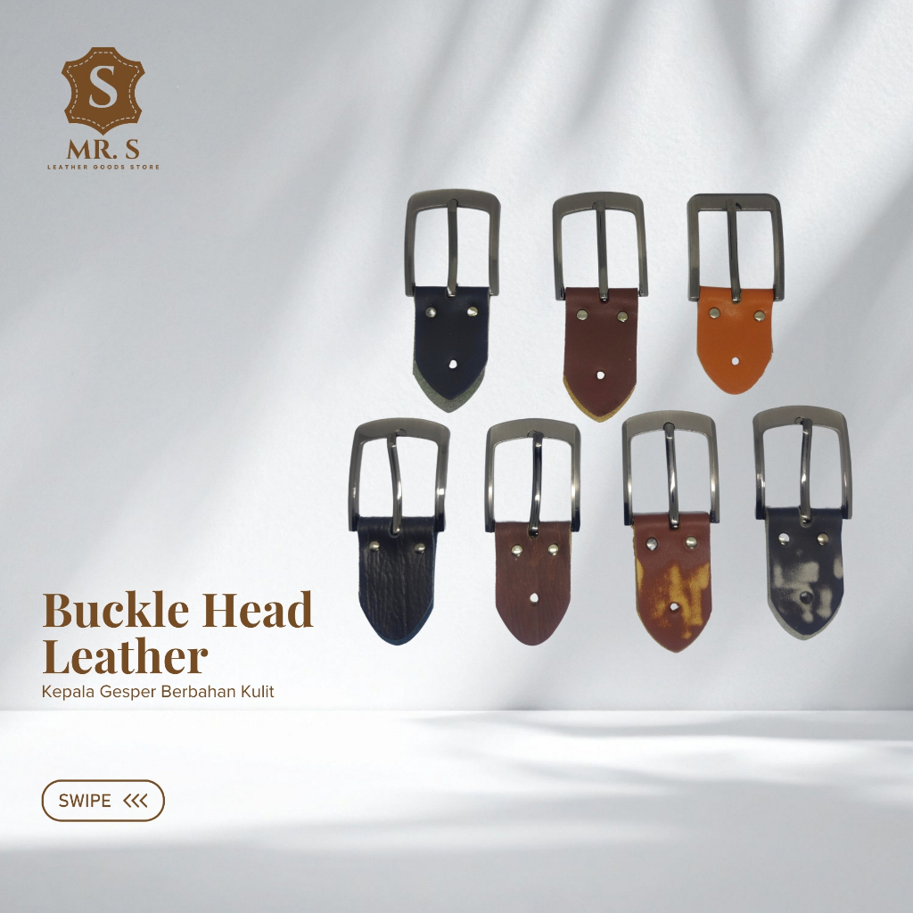 Kepala Gesper Anti Karat Bahan Berkualitas Kulit Asli