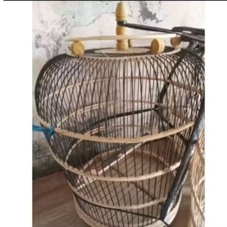 kandang burung perkutut/derkuku model rotan polos