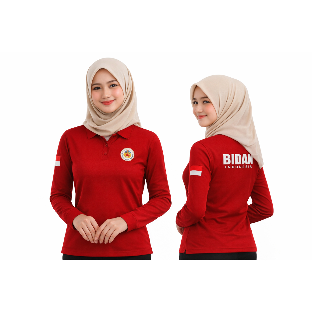 BAJU BIDAN/KAOS POLO BIDAN BORDIR