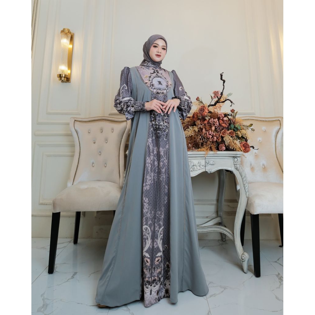 BISA COD (VERONICA SERIES BY ALYA SYARI ORI PREMIUM GAMIS ALYA SYARI TERBARU