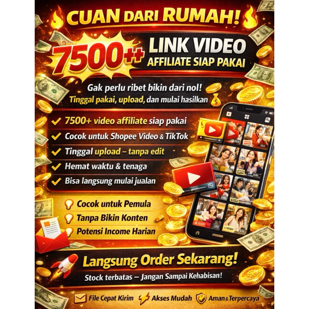 7500++ Video Konten Affiliate//Shopee Afilliate