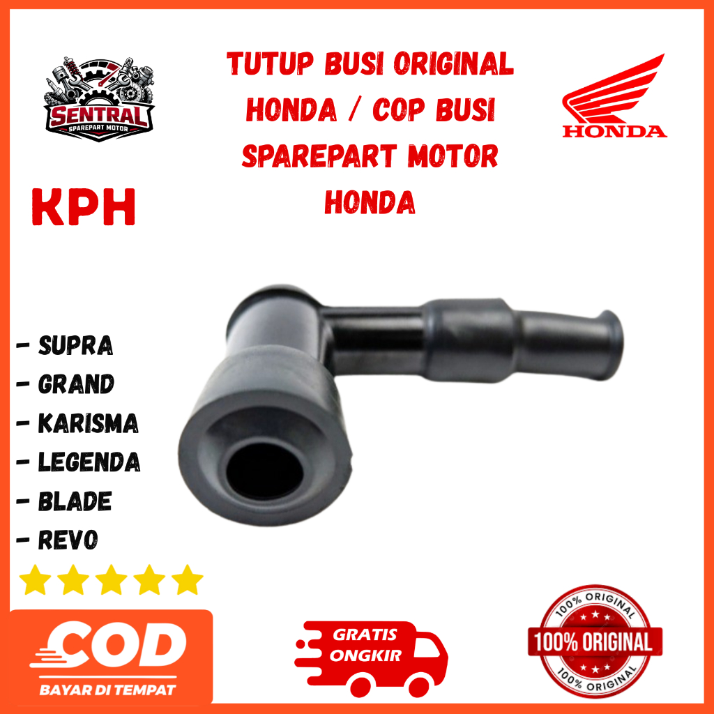 Tutup Busi Honda Karisma Supra X Revo KPH Original Cop Busi Ori Sparepart Motor Honda