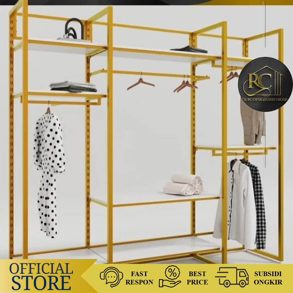 Rak Baju Rak Display Gandeng Rak Industrial