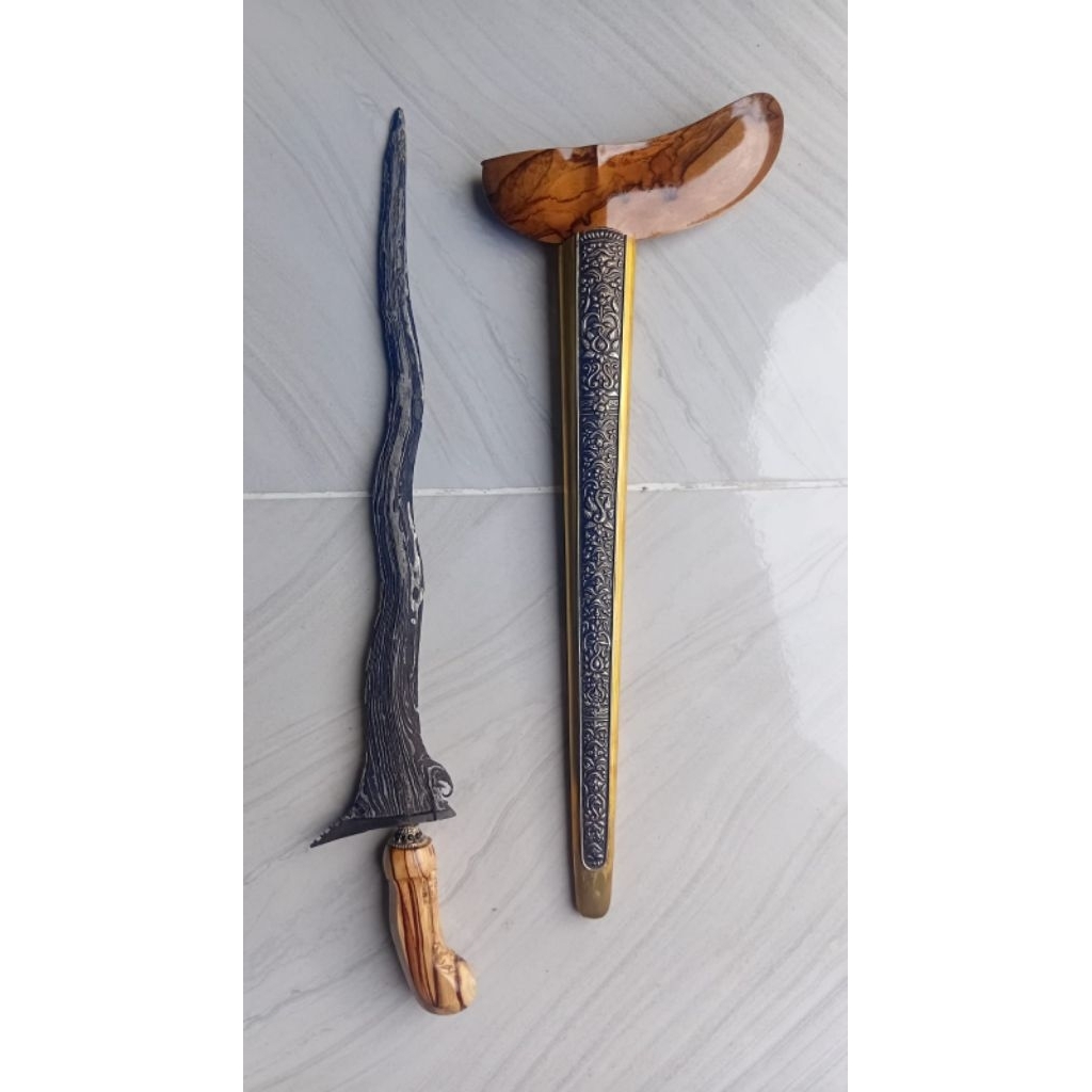 Keris Pandawa Cinarito Luk 5 Dwi Pamor