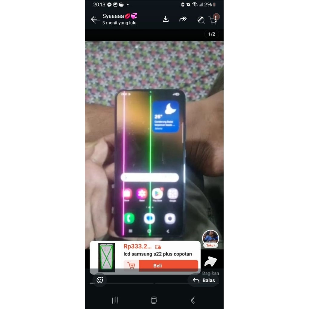 lcd samsung s22 plus original