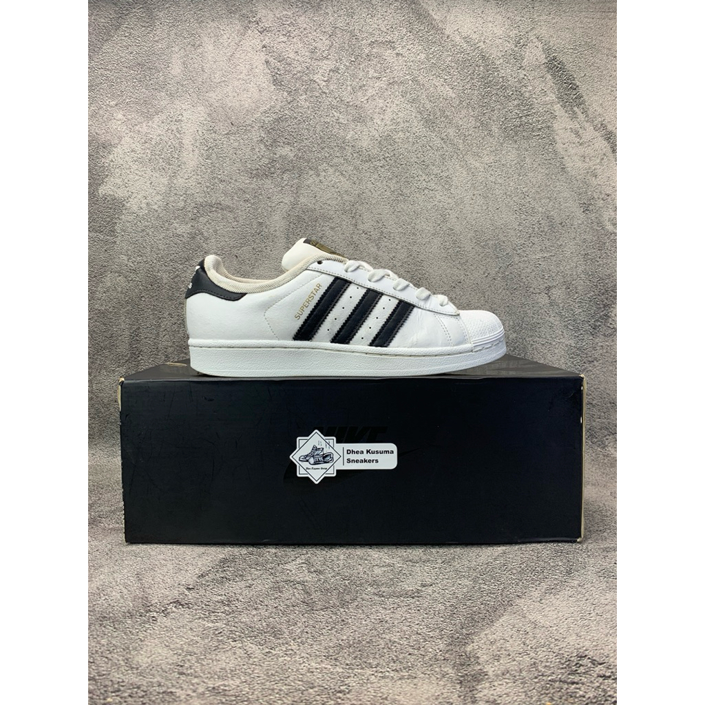 Sepatu Second  Adidas Superstar White Black  Size 38 Insole 23,5 cm  Original Guarantee 100%