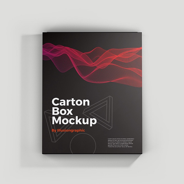 ID4717 -  Carton Box Mockup – 8 Views