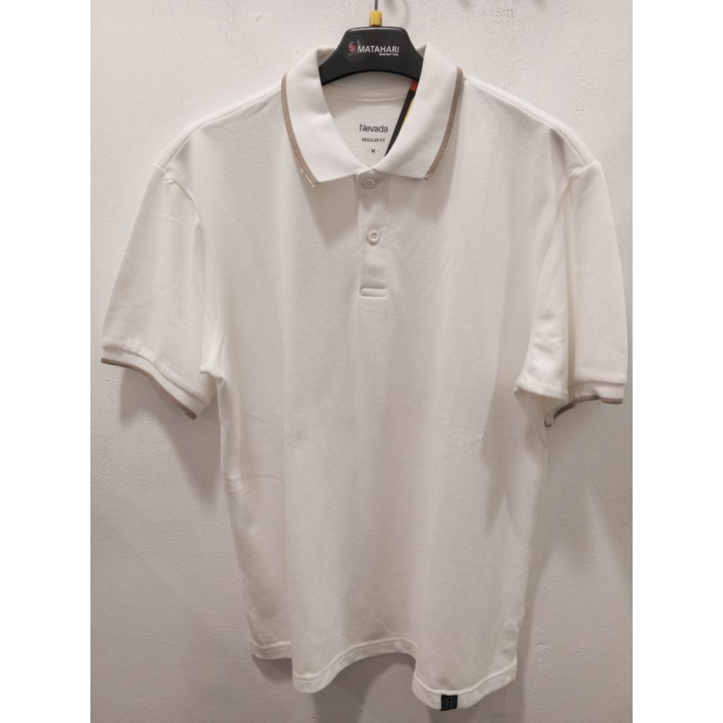 kaos kerah lengan pendek pria Nevada original size S-XL